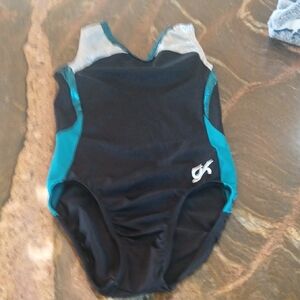 GK Black and Teal Leotard